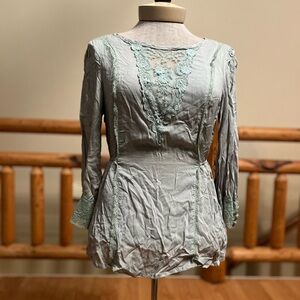 Vintage LOVESTITCH Lace Detail Blouse – Size S